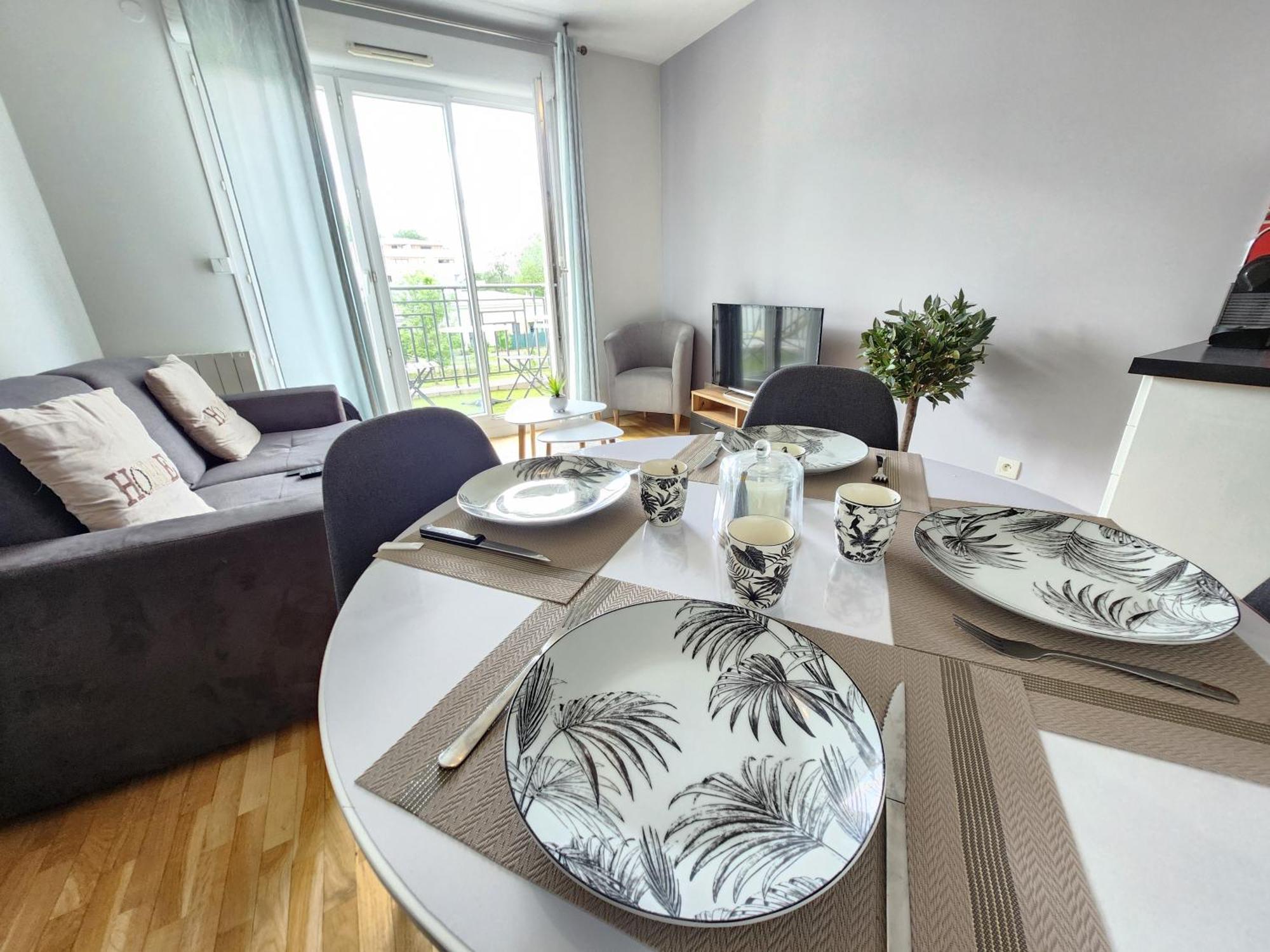 Appartement, Balcon, Parking, 5' Disneyland Montevrain Bagian luar foto